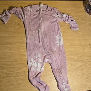 Purple Tie-Dye Kids Footie